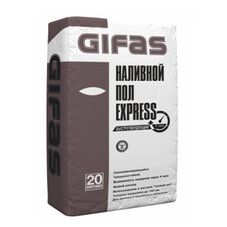 Ровнитель (наливной пол) универсальный Gifas Express самовыравнивающийся быстротвердеющий 20 кг