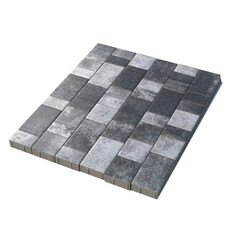 Плитка тротуарная Старый город 60 мм антрацит Поревит (14,17 кв.м)