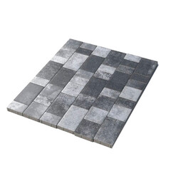 Плитка тротуарная Старый город 40 мм антрацит Поревит (19,62 кв.м)