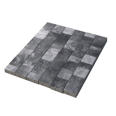 Плитка тротуарная Старый город 60 мм антрацит гранит Поревит (14,17 кв.м)