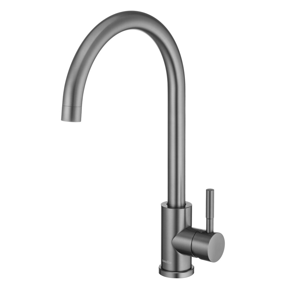 

Смеситель для кухни Swedbe Selene Plus графит с высоким изливом однорычажный (7441GT)