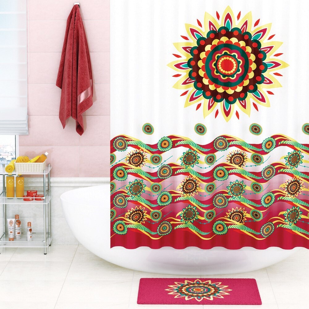 Изображение товара Штора для ванны WasserKraft Isen 200x180 см полиэстер разноцветная