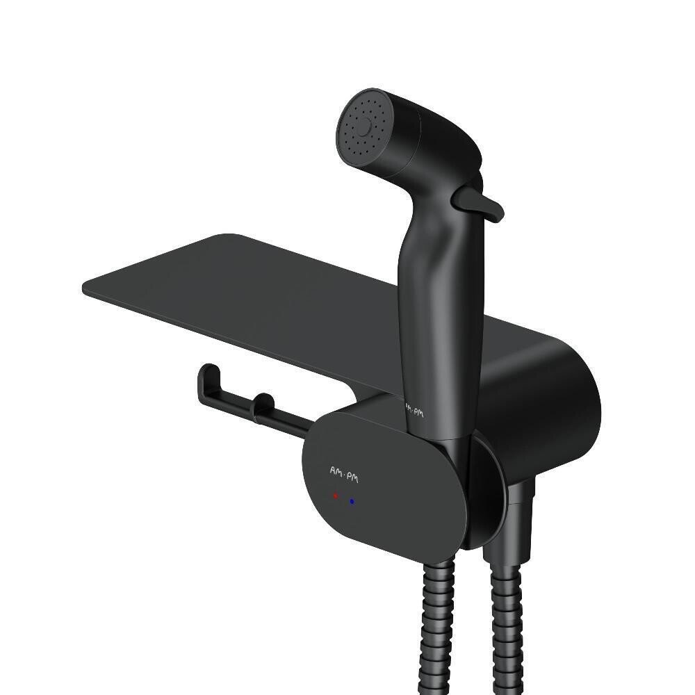 Смеситель с гигиеническим душем AM.PM Like черный (F0202622)