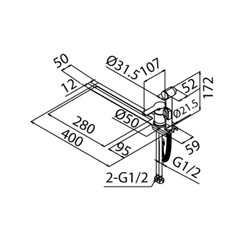 Смеситель с гигиеническим душем Milardo Tidy с установкой на унитаз черный матовый (001BL00M08) - фото 13