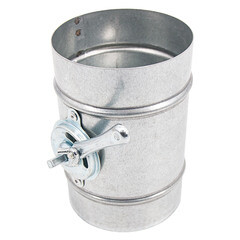 Дроссель-клапан для круглых воздуховодов d250 мм оцинкованный - фото 3