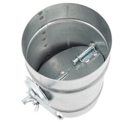 Дроссель-клапан для круглых воздуховодов d250 мм оцинкованный - фото 2