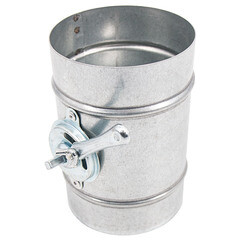 Дроссель-клапан для круглых воздуховодов d315 мм оцинкованный - фото 3