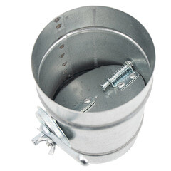 Дроссель-клапан для круглых воздуховодов d315 мм оцинкованный - фото 2