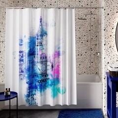 Штора для ванны WasserKraft Lossa 2000х1800 мм полиэстер разноцветная (SC-81103) - фото 1