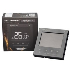 Терморегулятор электронный для теплого пола Теплолюкс Pontus Space Wi Fi черный с поддержкой Wi-Fi - фото 4