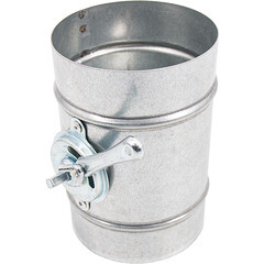 Дроссель-клапан для круглых воздуховодов d400 мм оцинкованный - фото 3