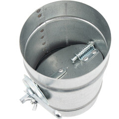 Дроссель-клапан для круглых воздуховодов d400 мм оцинкованный - фото 2