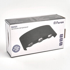 Светильник светодиодный садово-парковый настенный Feron Техно черный 4000К 6 Вт IP54 (06310) - фото 3