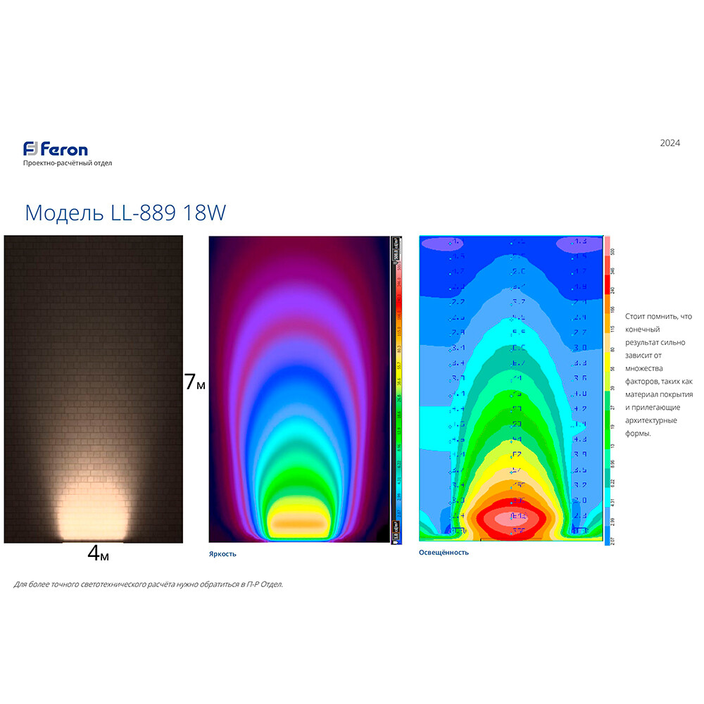 Изображение товара Светильник светодиодный садово-парковый Feron IP65 18Вт серебристый 46мм