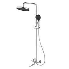 Душевая система Lemark Siberia с верхним душем с лейкой с изливом хром (LMF-7026B-C)