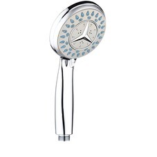 Лейка для душа РМС d85 мм 3 режима без шланга пластик хром (LE19)