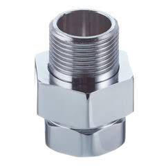 Американка прямая 3/4 ВР(г) х 3/4 НР(ш) хром латунная - фото 2