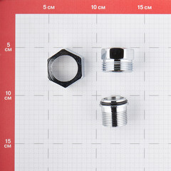 Американка прямая 3/4 ВР(г) х 3/4 НР(ш) хром латунная - фото 3