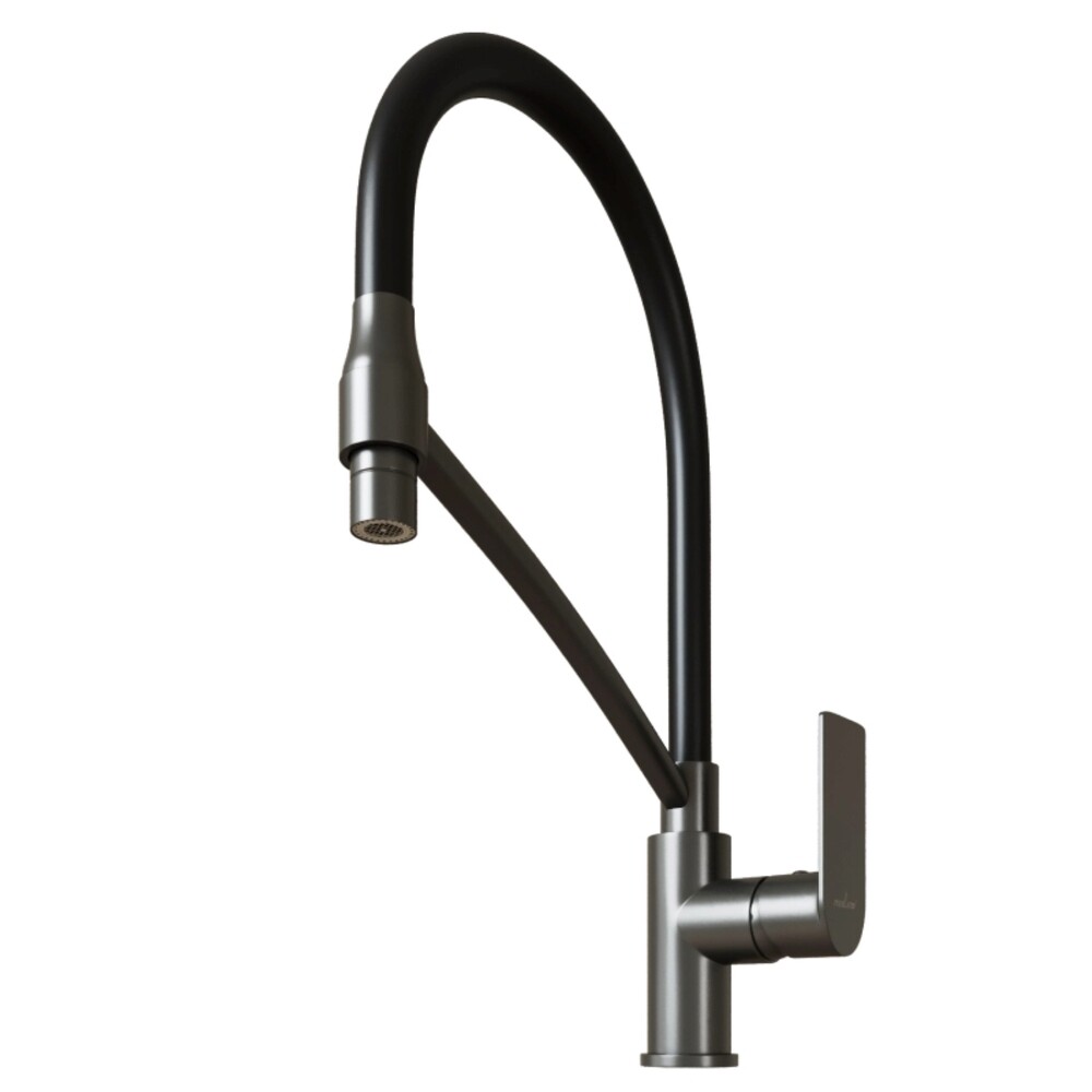 

Смеситель для кухни Mixline ML33-108GR City Graphite графит с высоким изливом однорычажный (556596)