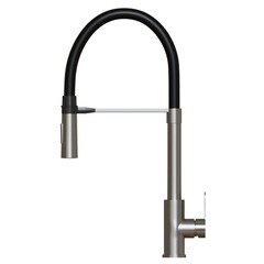 Смеситель для кухни Mixline MLSS-0402 сатин с высоким изливом однорычажный (556020) - фото 5