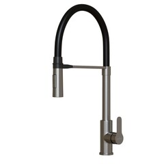 Смеситель для кухни Mixline MLSS-0402 сатин с высоким изливом однорычажный (556020) - фото 1