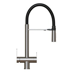 Смеситель для кухни Mixline MLSS-0401 сатин с высоким изливом с подключением к фильтру однорычажный (556013) - фото 5