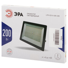 Прожектор светодиодный Эра LPR-02 6500К 200 Вт IP65 черный - фото 2