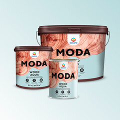 Краска фасадная по дереву Eskaro Moda Wood Aqua акриловая база А белая 9 л - фото 12