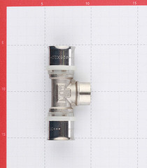 Тройник VALTEC (VTm.232.N.260426) 26(пресс) х 1/2 ВР(г) х 26(пресс) - фото 2