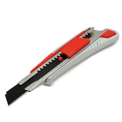 Нож строительный Vira Autolock 18 мм с ломающимся лезвием алюминиевый корпус с винтовым фиксатором - фото 6