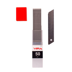 Лезвие для ножа Vira 18 мм прямое (50 шт.) сегментированное - фото 2