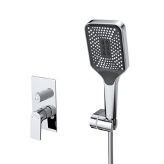 Душевая система BelBagno Due встраиваемая с верхним душем с лейкой с изливом хром (DUE-VDSET-CRM) - фото 4