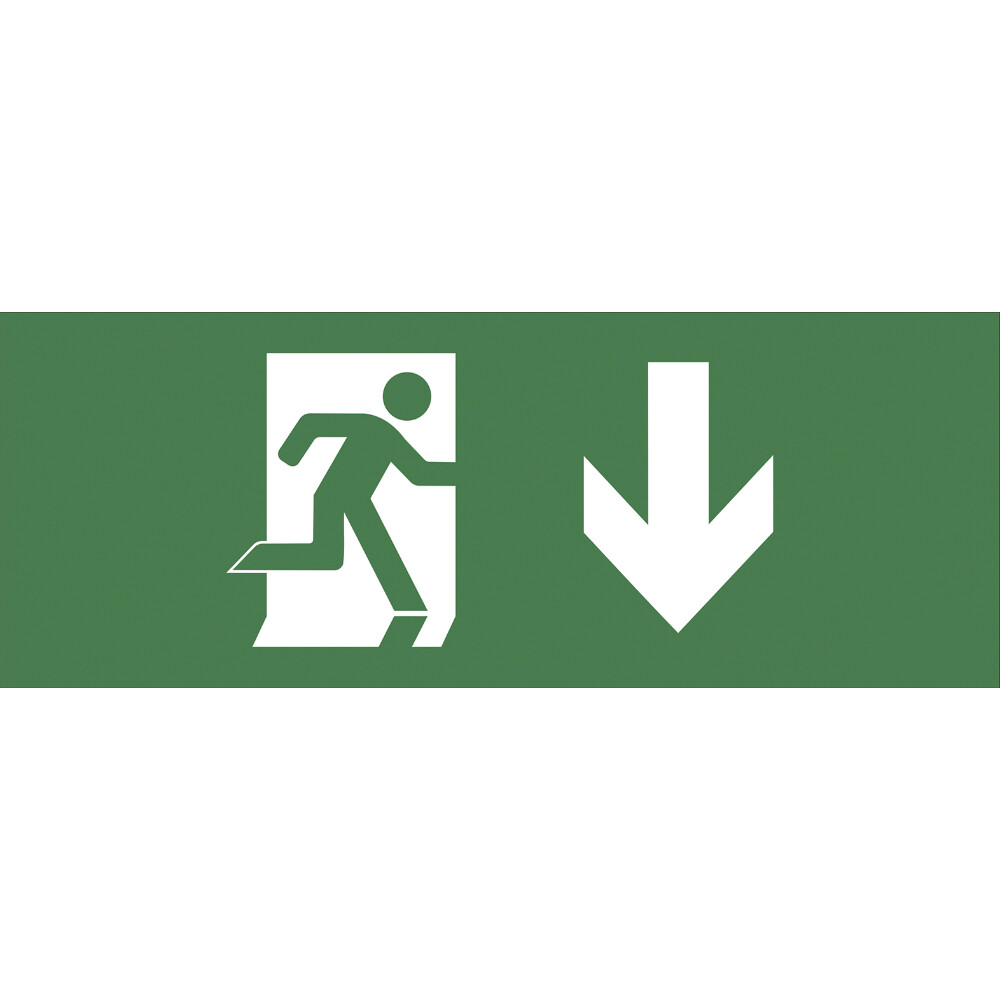 

Наклейка эвакуационный знак Эра Стрелка вниз самоклеящаяся зеленая (INFO-SSA-103)
