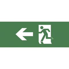 Изображение товара Наклейка эвакуационный знак Эра Стрелка влево самоклеящаяся зеленая (INFO-SSA-101)