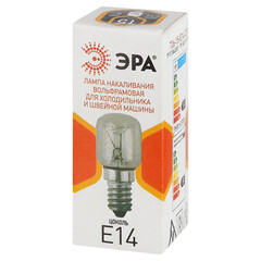 Лампа накаливания для холодильника и швейной машины Эра Т26 E14 15 Вт 90 Лм 230 В груша прозрачная - фото 2