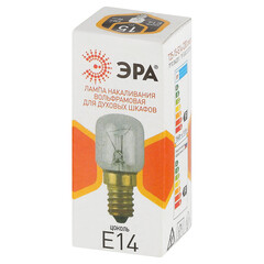 Лампа накаливания для холодильника и швейной машины Эра Т25 E14 15 Вт 90 Лм 230 В груша прозрачная - фото 3