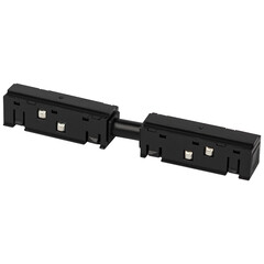 Коннектор для магнитного шинопровода прямой Эра Nova черный (Б0061559) - фото 2