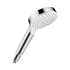 Лейка для душа Hansgrohe Crometta d100 мм 1 режим без шланга пластик белая/хром (26333400)