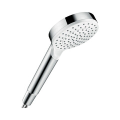 Лейка для душа Hansgrohe Crometta d100 мм 1 режим без шланга пластик белая/хром (26333400)