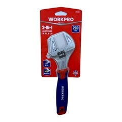 Ключ разводной Workpro 200 мм с двухкомпонентной рукояткой - фото 3