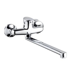 Изображение товара Смеситель для кухни РМС хром с поворотным изливом однорычажный (SL86-005)