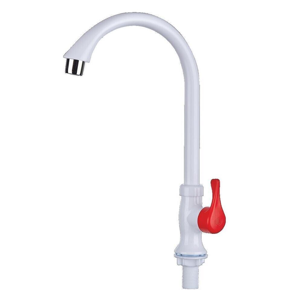 

Кран для холодной воды для кухни РМС белый однорычажный (PL3-269F-1)