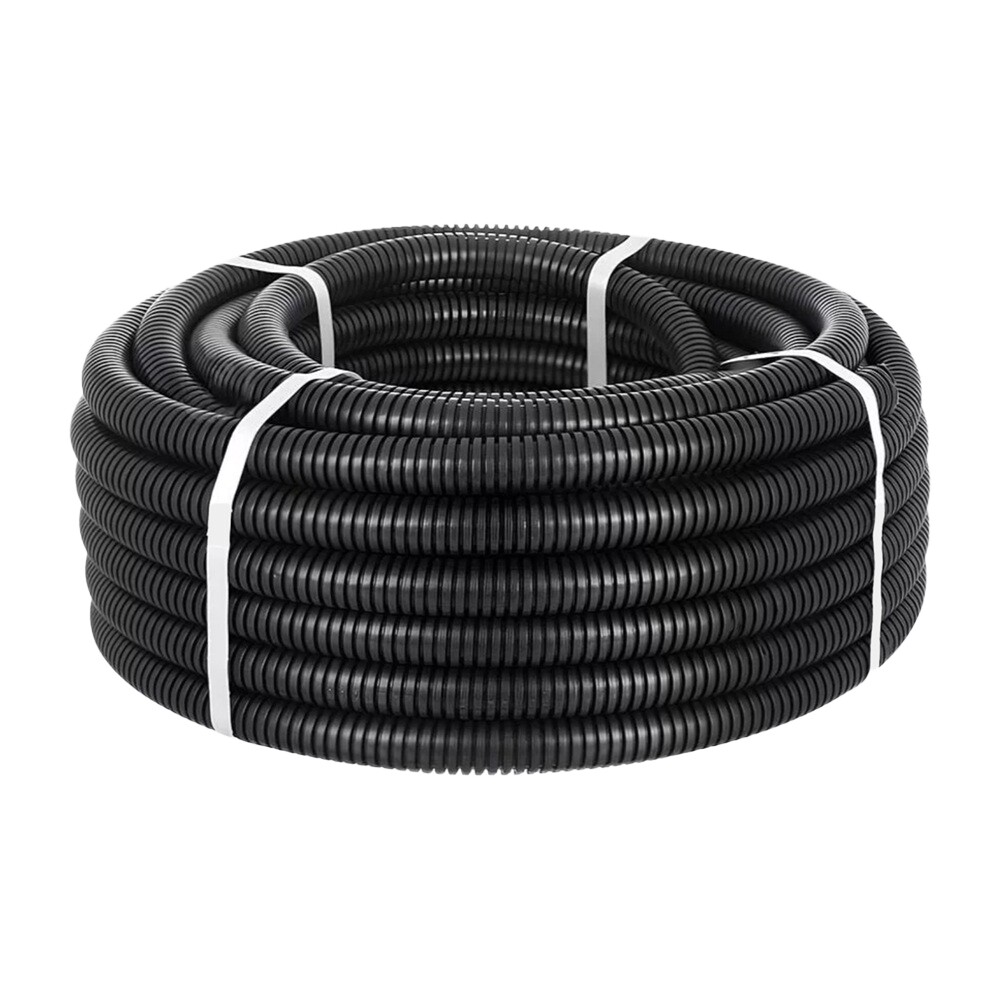 

Труба гофрированная ПНД 32 мм Agis Profile тяжелая с зондом черная (25 м) (70.10.05.32.025), Черный