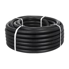 Труба гофрированная ПНД 25 мм Agis Profile тяжелая с зондом черная (50 м) (70.10.05.25.050)