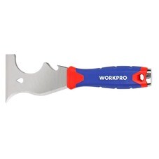 Шпатель-скребок 8 в 1 Workpro 72 мм нержавеющая сталь с эргономичной ручкой (WP321016)