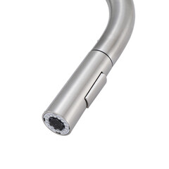 Смеситель для кухни Tokito нержавеющая сталь с высоким изливом с вытяжной лейкой однорычажный (TOK-AIS-1025SS) - фото 15