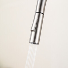 Смеситель для кухни Tokito нержавеющая сталь с высоким изливом с вытяжной лейкой однорычажный (TOK-AIS-1025SS) - фото 7