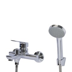 Смеситель для ванны Mixline ML15-01 хром однорычажный с коротким изливом с лейкой (556666) - фото 1