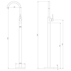 Смеситель для раковины Abber Wasser Kreis однорычажный никель (AF8141NG) - фото 2