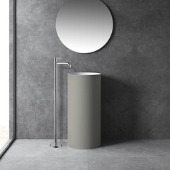 Смеситель для раковины Abber Wasser Kreis однорычажный хром (AF8140) - фото 2